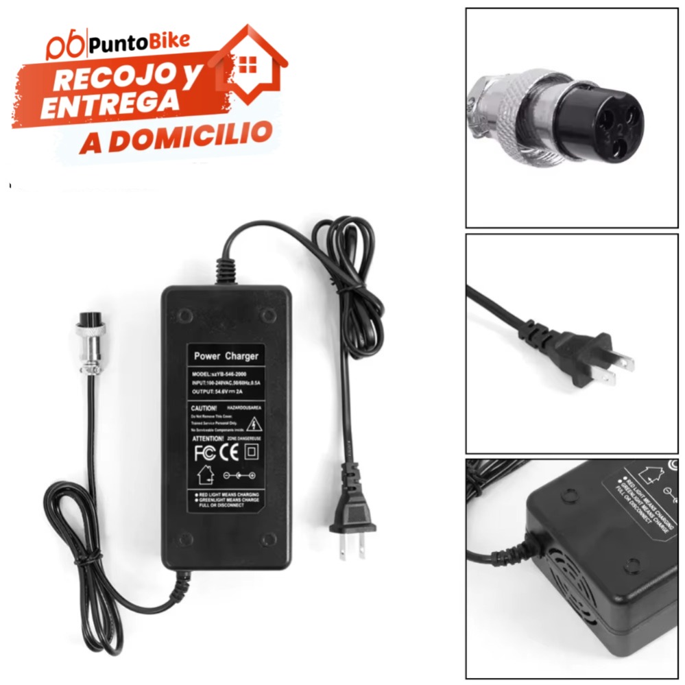 Cargador Kaabo 48V 2A conector GX16