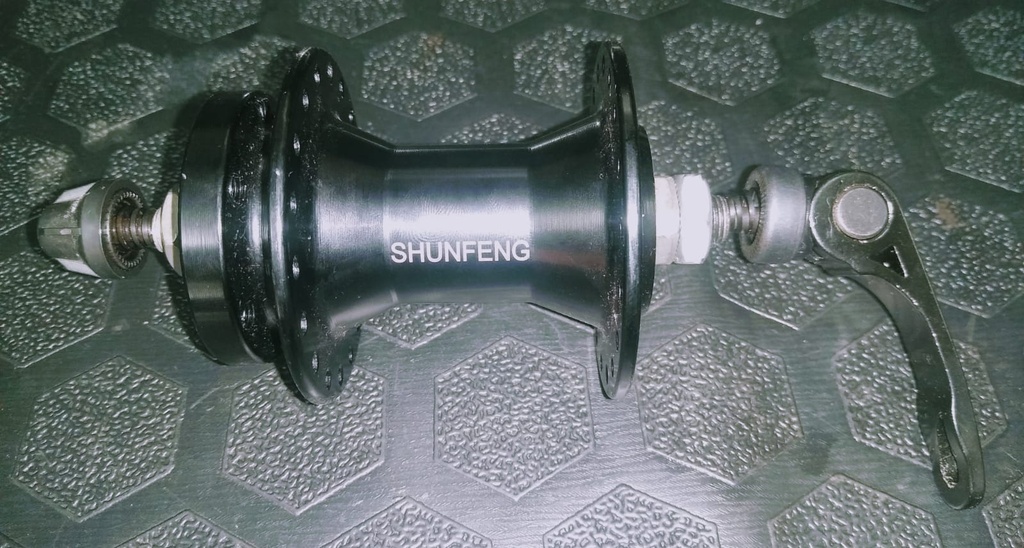 Maza delantera de aluminio 36H con plumilla billas (disco)