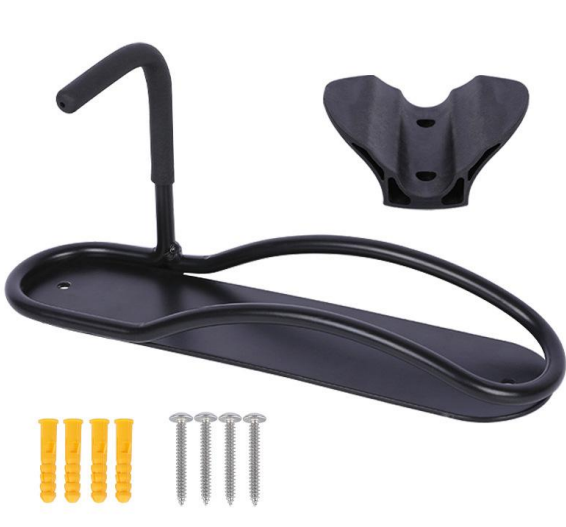 Rack de pared con base para rueda trasera para bicicleta y scooter