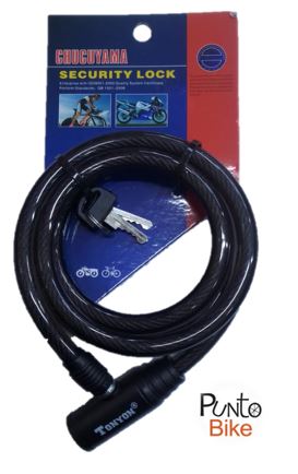 Cadena seguro con llave 12x1200mm