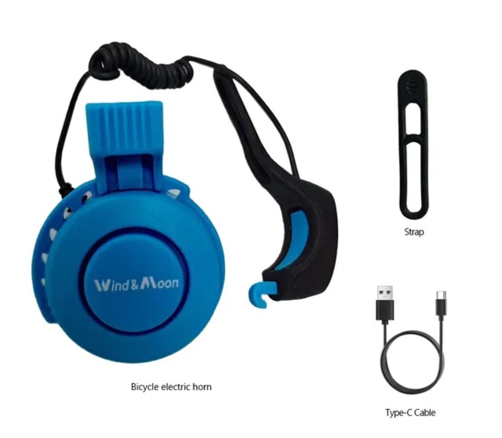 Timbre eléctrico negro NITEK azul